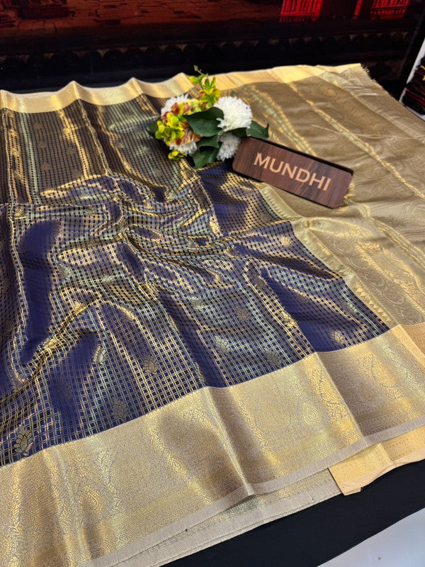 Manjanathi Saree | Elegant Zari Work | MJS09