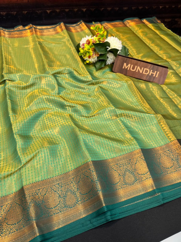 Manjanathi Saree | Elegant Zari Work | MJS12