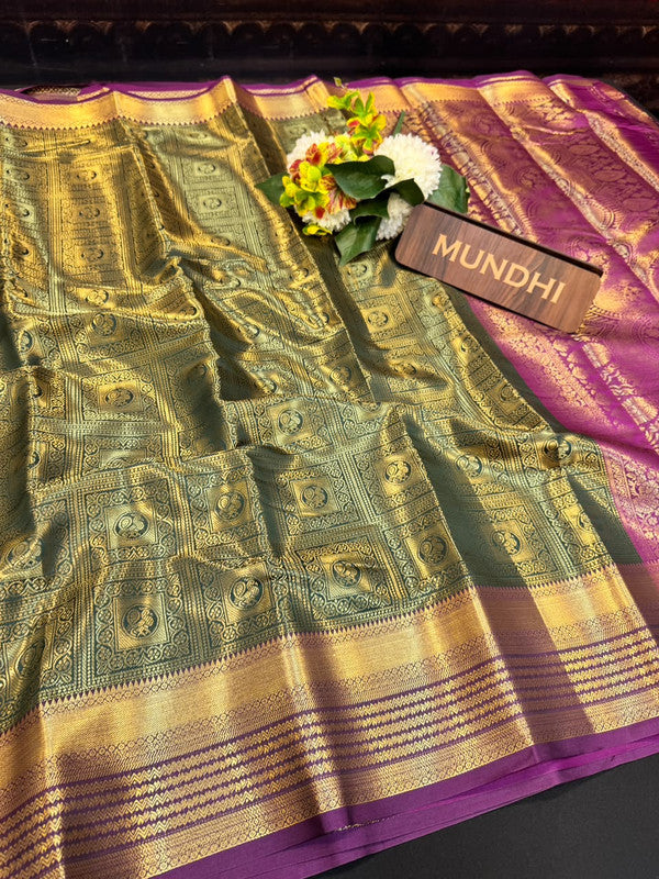 Kajal Saree | Elegant Zari Work | KAJ16