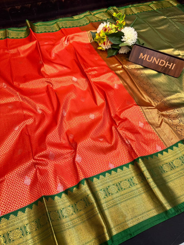 Upgrade your saree collection with the Vennila Semi Silk Saree and bring effortless elegance to every occasion.