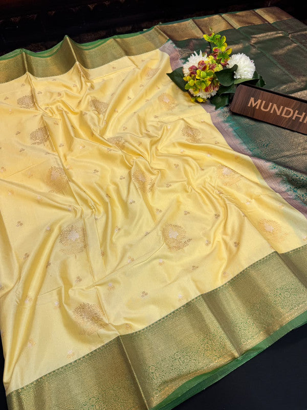 Upgrade your saree collection with the Vennila Semi Silk Saree and bring effortless elegance to every occasion.