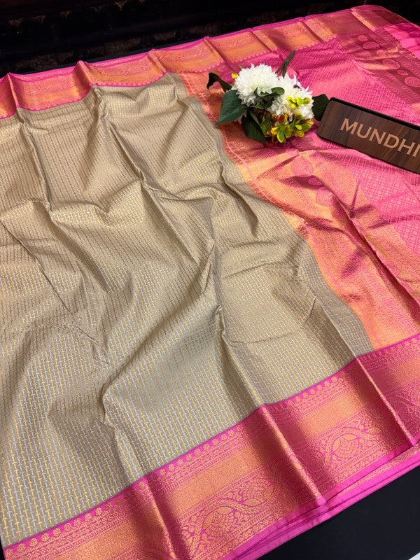 Upgrade your saree collection with the Vennila Semi Silk Saree and bring effortless elegance to every occasion.