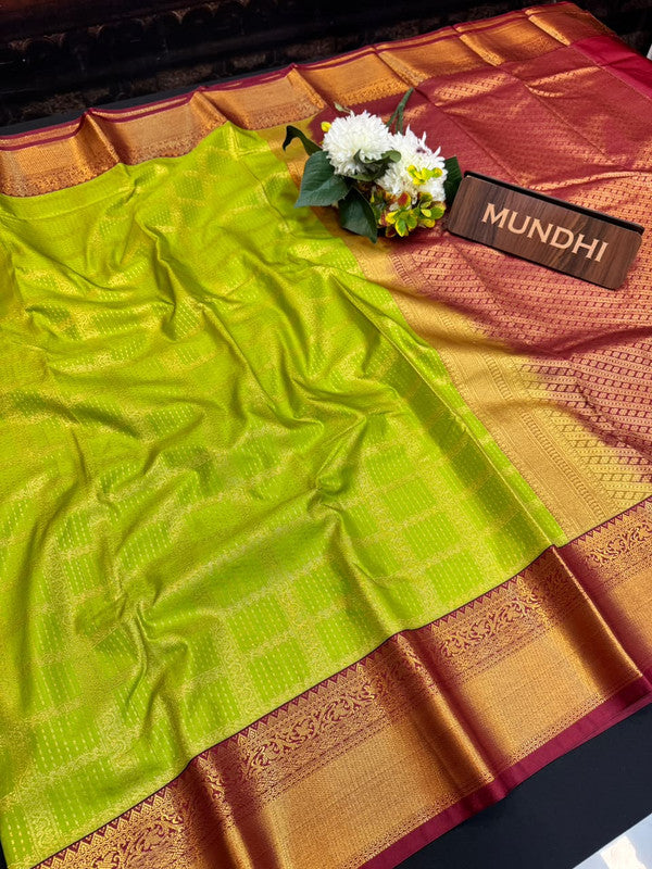 Upgrade your saree collection with the Vennila Semi Silk Saree and bring effortless elegance to every occasion.