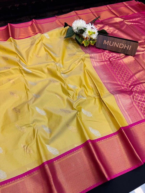 Upgrade your saree collection with the Vennila Semi Silk Saree and bring effortless elegance to every occasion.
