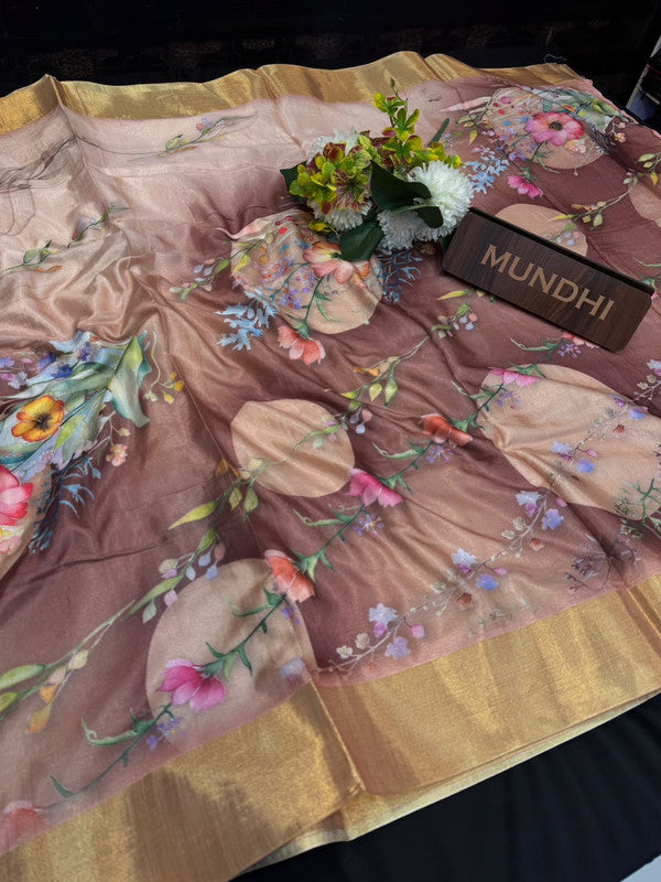 Ivory Fancy Saree VFS14