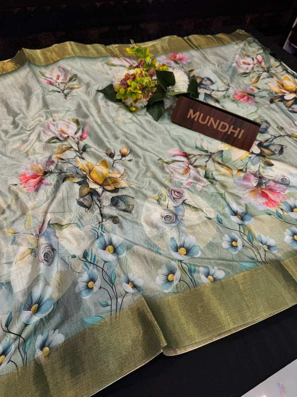 Ivory Fancy Saree VFS18