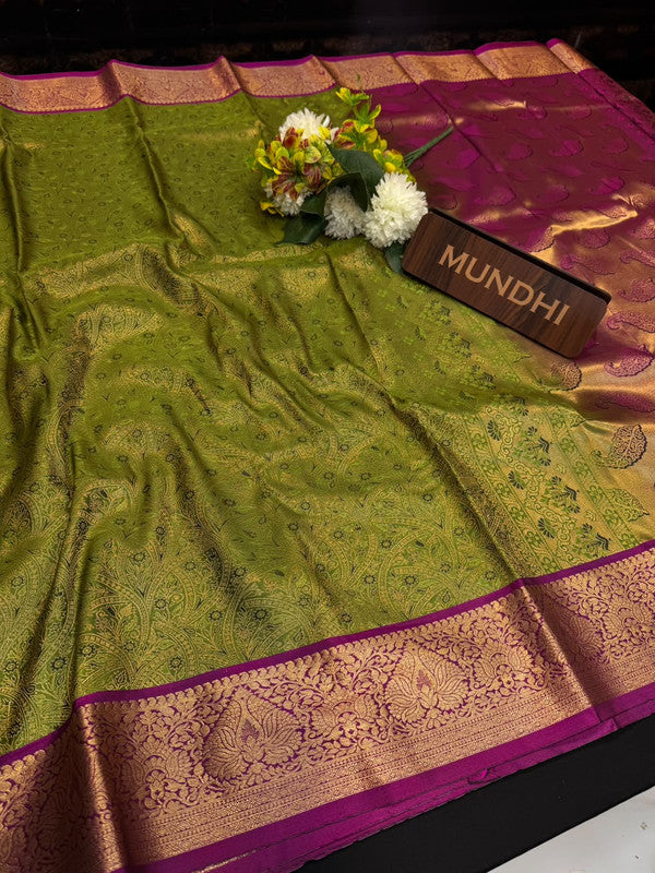Upgrade your saree collection with the Vennila Semi Silk Saree and bring effortless elegance to every occasion.