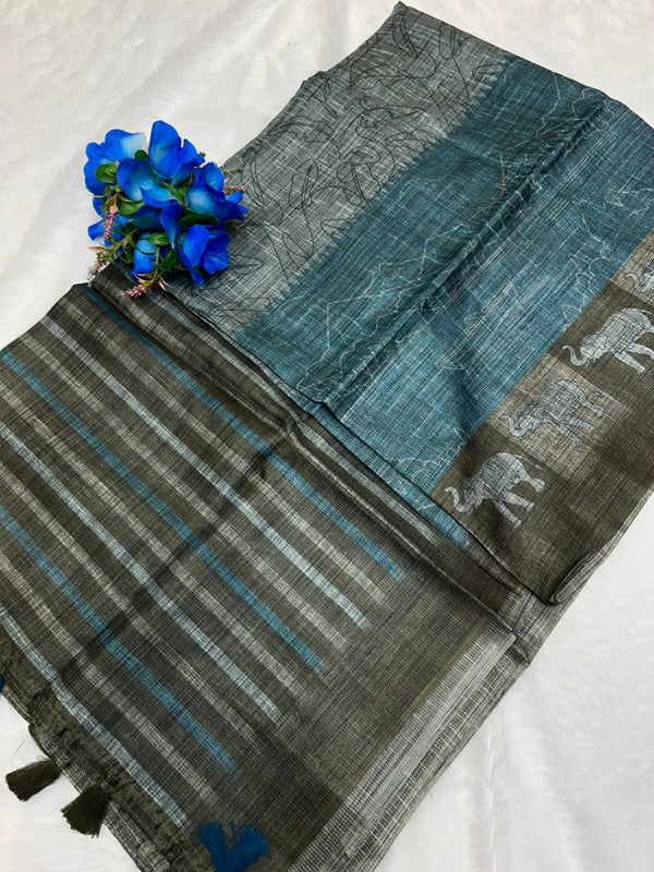 Palak Digital Fancy Saree | Elegant Party Wear Saree|PDS65