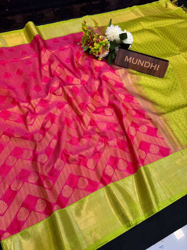 Upgrade your saree collection with the Vennila Semi Silk Saree and bring effortless elegance to every occasion.
