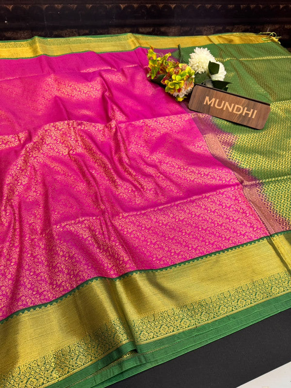 Upgrade your saree collection with the Vennila Semi Silk Saree and bring effortless elegance to every occasion.