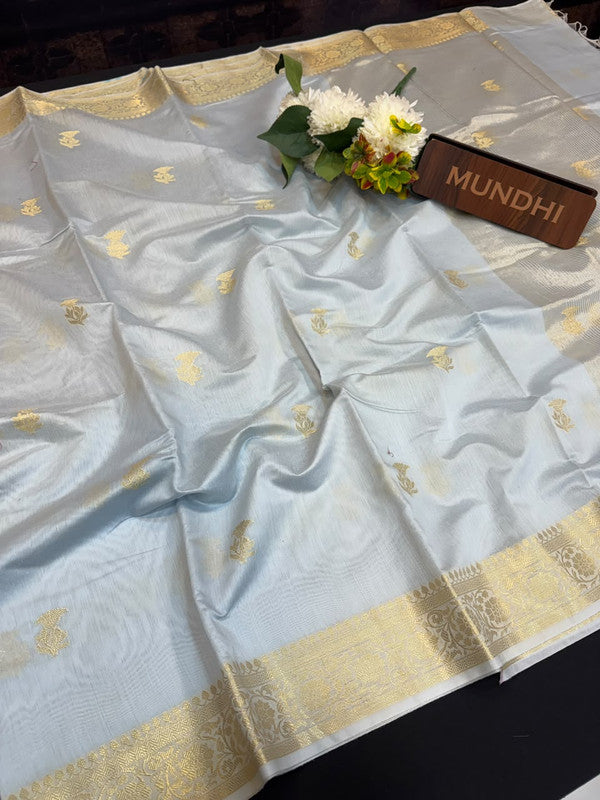 Experience the perfect balance of luxury and tradition with the New Celebrity Tissue Zari Saree.