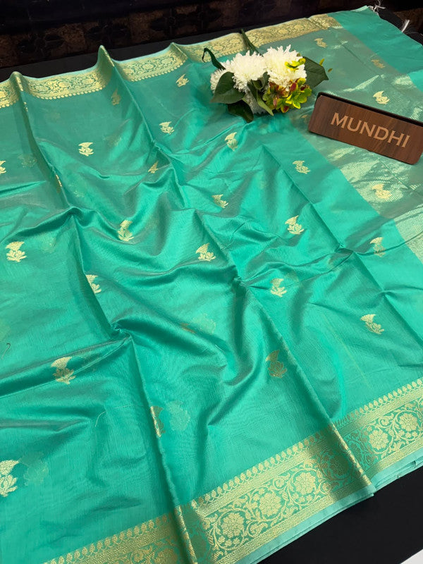 Experience the perfect balance of luxury and tradition with the New Celebrity Tissue Zari Saree.