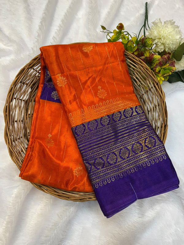 Crepe Silk Foil Print Saree for Party Wear