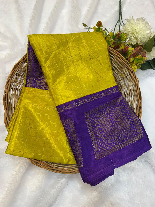 Crepe Silk Foil Print Saree for Party Wear