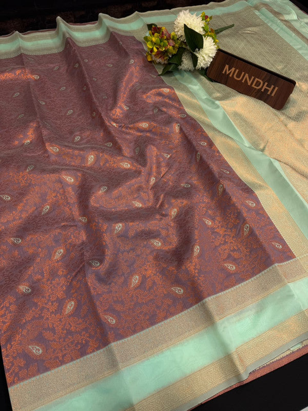 Retta Patta Pavishna Soft Silk Saree | Jacquard Blouse| RTP38 - Sri Sakthi Pugazh Tex - Retta Patta Pavishna