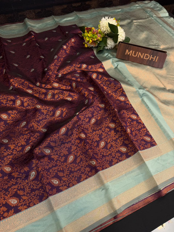 Retta Patta Pavishna Soft Silk Saree | Jacquard Blouse| RTP38 - Sri Sakthi Pugazh Tex - Retta Patta Pavishna