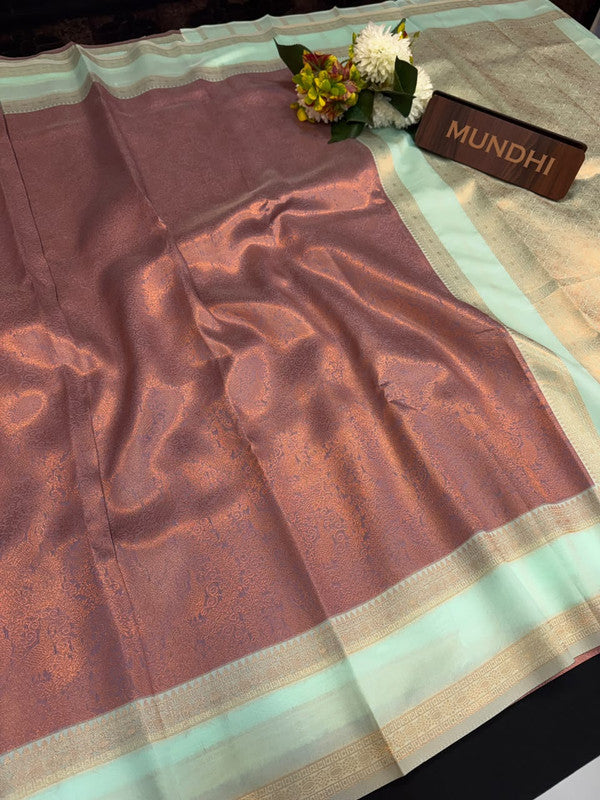 Retta Patta Pavishna Soft Silk Saree | Jacquard Blouse| RTP38 - Sri Sakthi Pugazh Tex - Retta Patta Pavishna