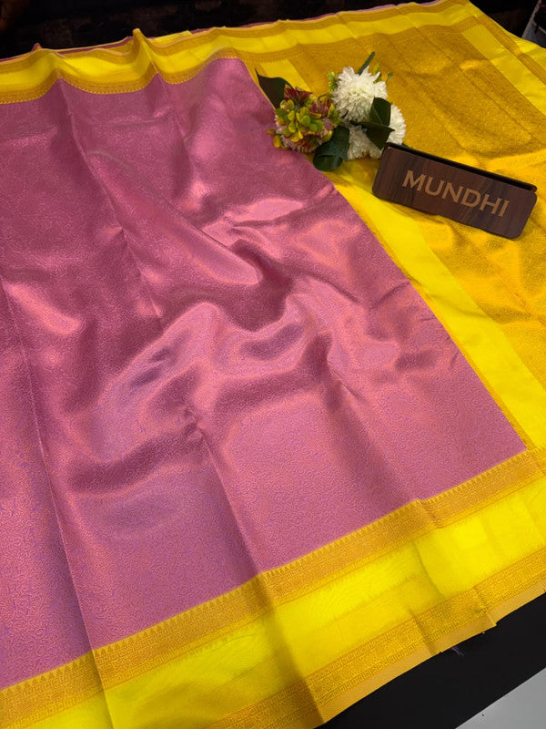 Retta Patta Pavishna Soft Silk Saree | Jacquard Blouse| RTP38 - Sri Sakthi Pugazh Tex - Retta Patta Pavishna