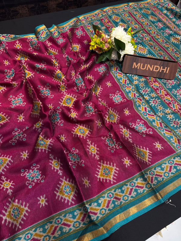 Pushpgiri Fancy Sarees with Zari Border for Party Wear