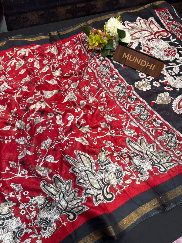 Mul Cotton Saree with Zari Border for Women in India