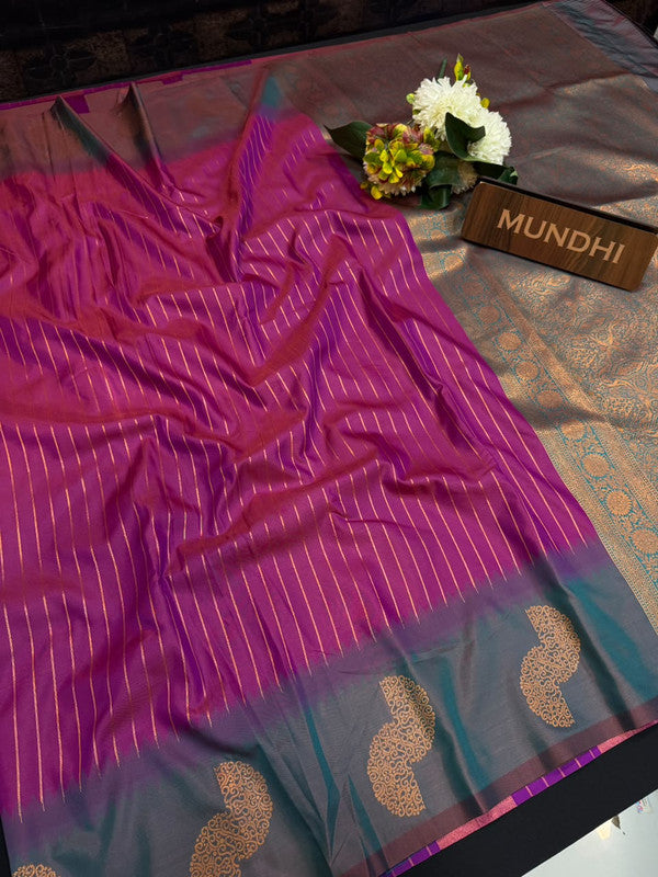Premium Soft Silk Sarees | Elegant Zari Border| PST05
