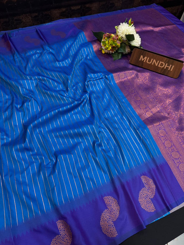 Premium Soft Silk Sarees with Zari Border for Festival Wear