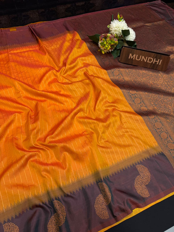 Premium Soft Silk Sarees | Elegant Zari Border| PST14