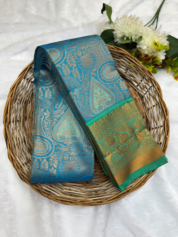 Premium semi silk saree with elegant Zari work