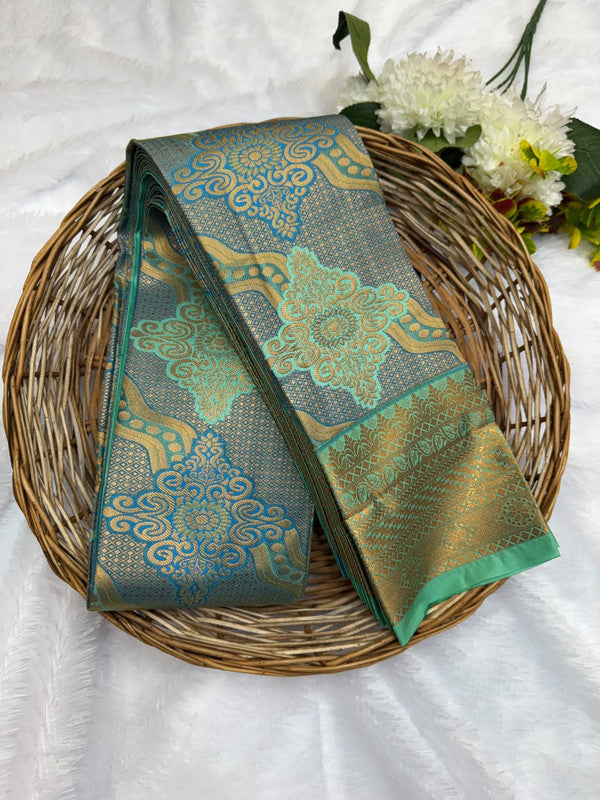 Premium semi silk saree with elegant Zari work