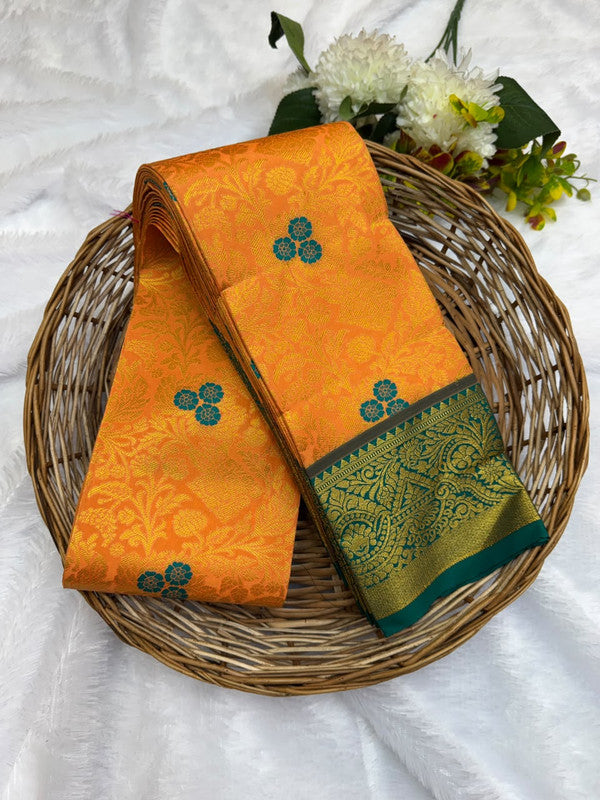 Premium semi silk saree with elegant Zari work