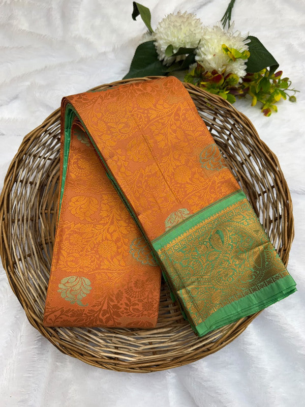 Premium semi silk saree with elegant Zari work