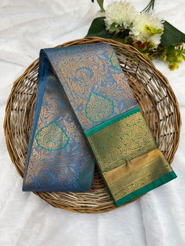 Premium semi silk saree with elegant Zari work