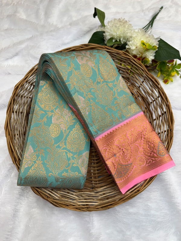 Premium semi silk saree with elegant Zari work