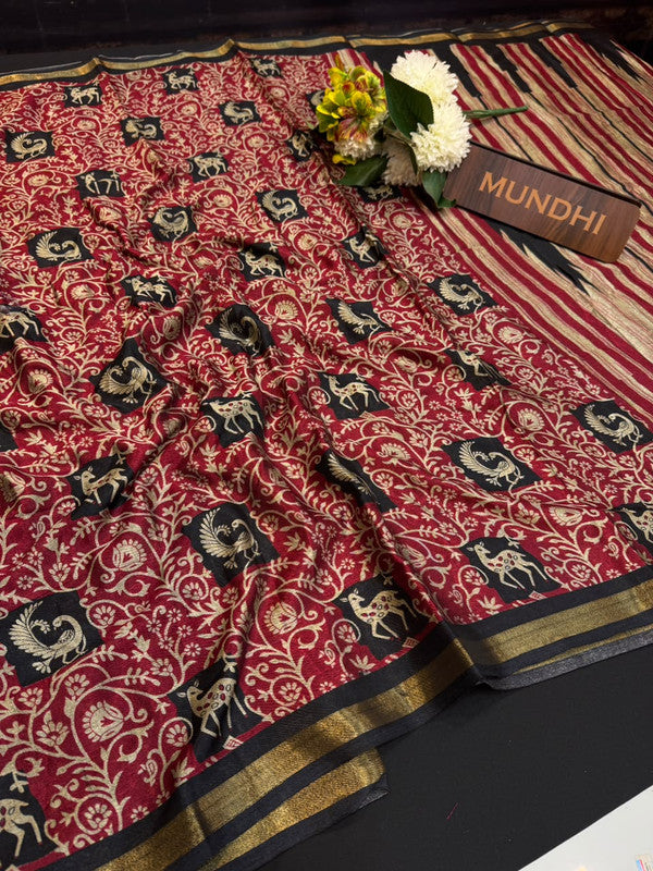 Lemon Cotton Saree with Zari Border for Women in India