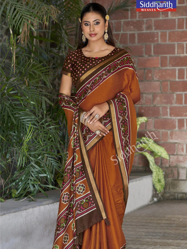 Siddhanth Rajkoti Patola Fancy Sarees in fancy fabric for party wear