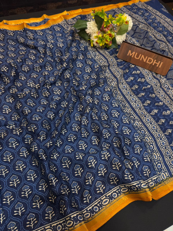 Siddhanth Blue Libas Fancy Sarees in fancy fabric for party wear