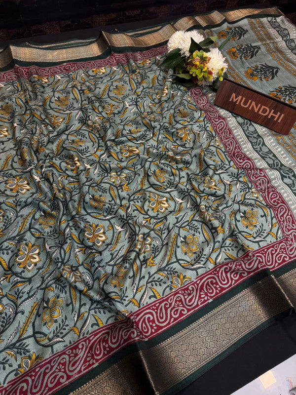 Mysore Silk Fancy Sarees in fancy fabric for party wear