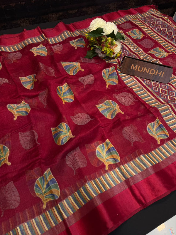 Purple Libas Fancy Sarees in fancy fabric for party wear