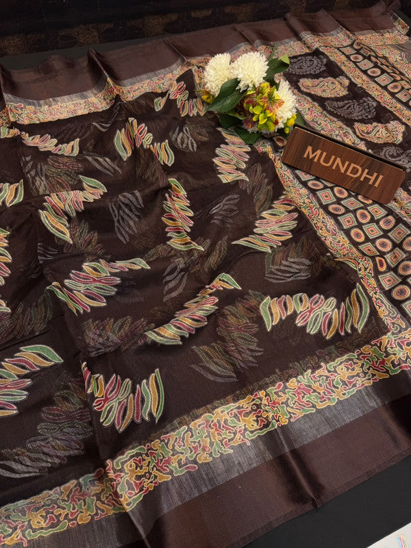 Purple Libas Fancy Sarees in fancy fabric for party wear