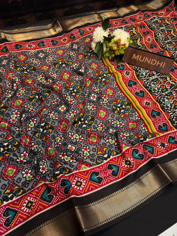 Lagdi Patola Fancy Sarees in fancy fabric for party wear