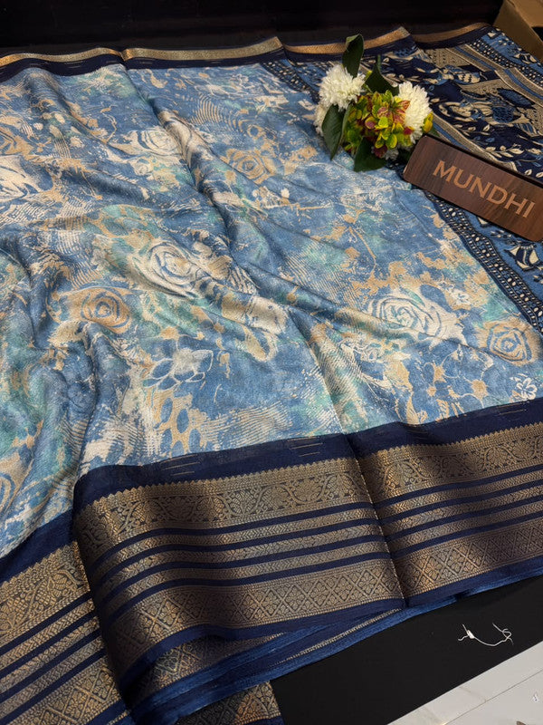Vedika Fancy Saree | Zari & Print Design | VDK03