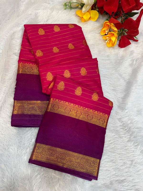 Mysore Crepe Silk Saree | Zari Work | MCS43