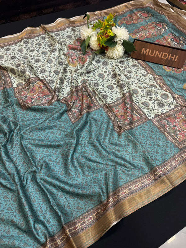 Rashika Fancy Saree with zari and print design
