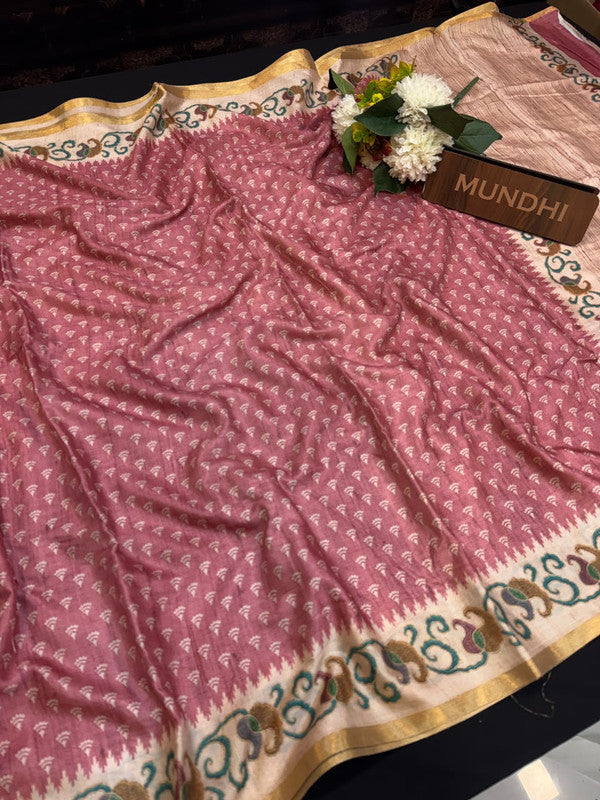 Rashika Fancy Saree with zari and print design