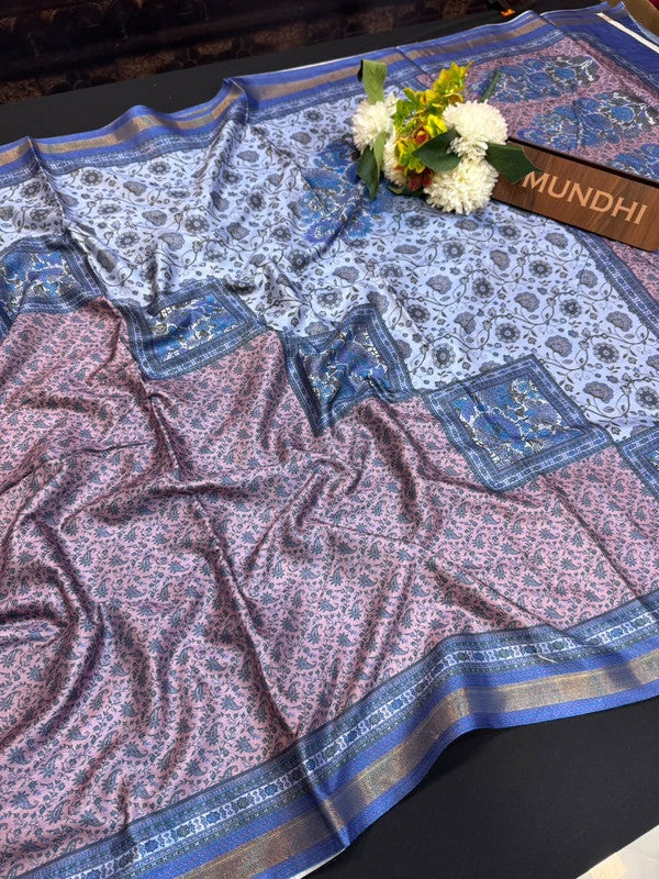 Rashika Fancy Saree with zari and print design