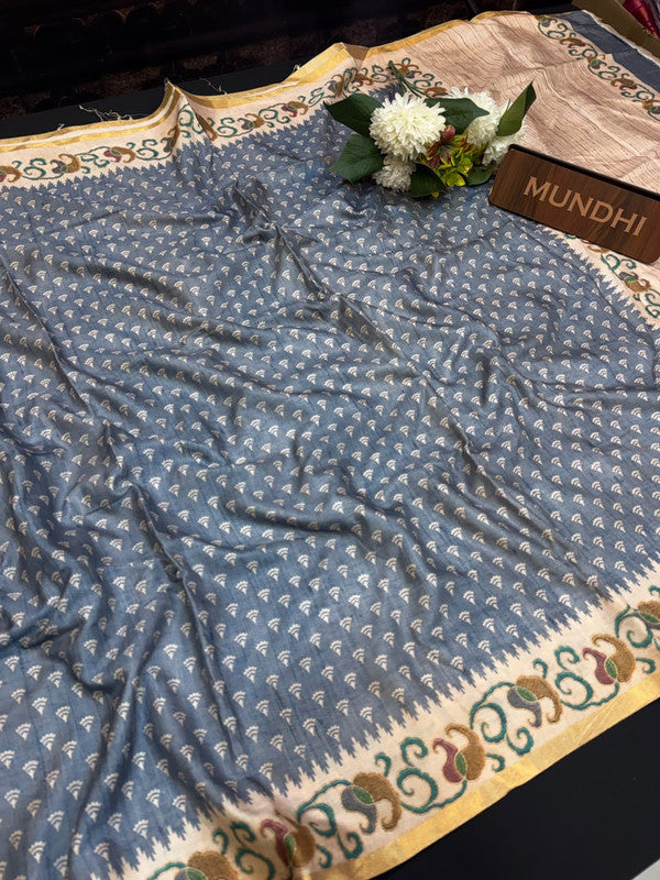 Rashika Fancy Saree with zari and print design