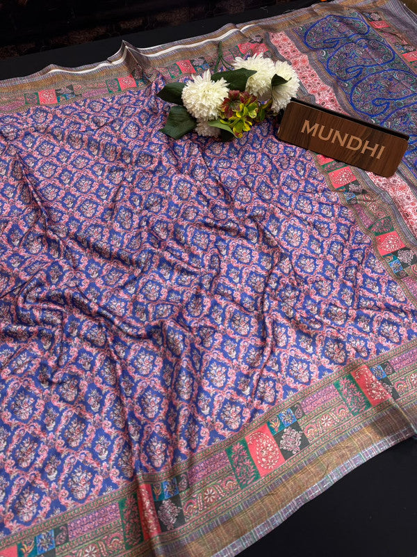 Rashika Fancy Saree with zari and print design