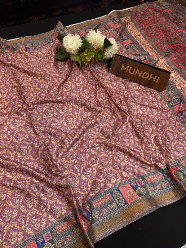 Rashika Fancy Saree with zari and print design
