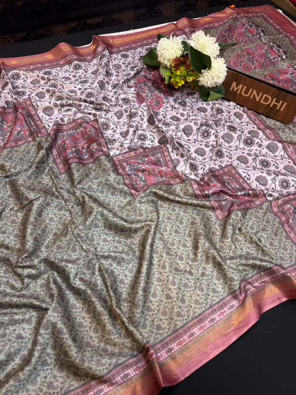 Rashika Fancy Saree with zari and print design
