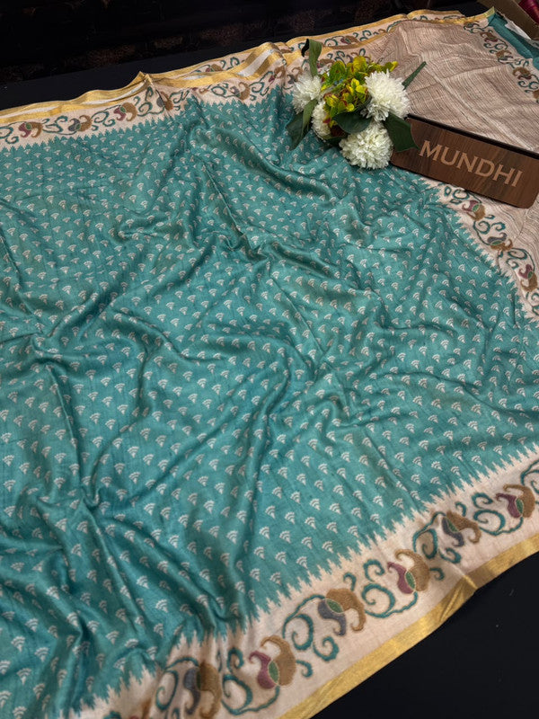 Rashika Fancy Saree with zari and print design